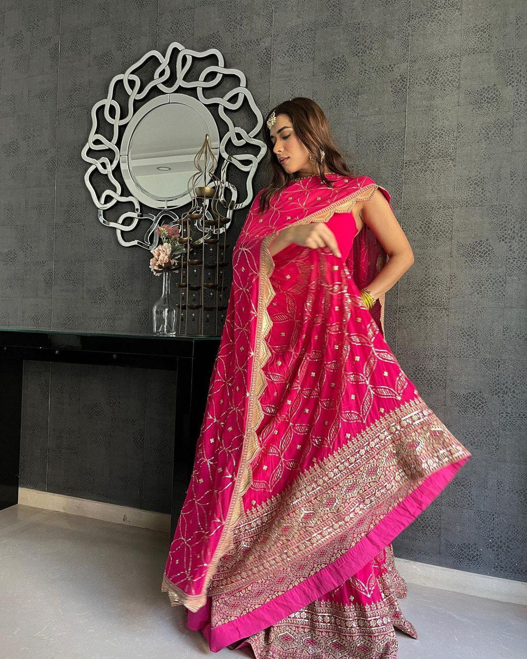 TEACHERS-TRENDS-GEORGETTE-RANI-PINK-LEHENGA