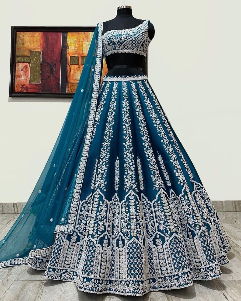 MONUMENTAL-AQUA-BLUE-CHINON-TRENDY-LEHENGA ASHBHAV MONUMENTAL-AQUA-BLUE-CHINON-TRENDY-LEHENGA ASHBHAV