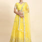 AISHA YELLOW NET LATEST HALDI STYLE LEHENGA