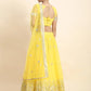 AISHA YELLOW NET LATEST HALDI STYLE LEHENGA