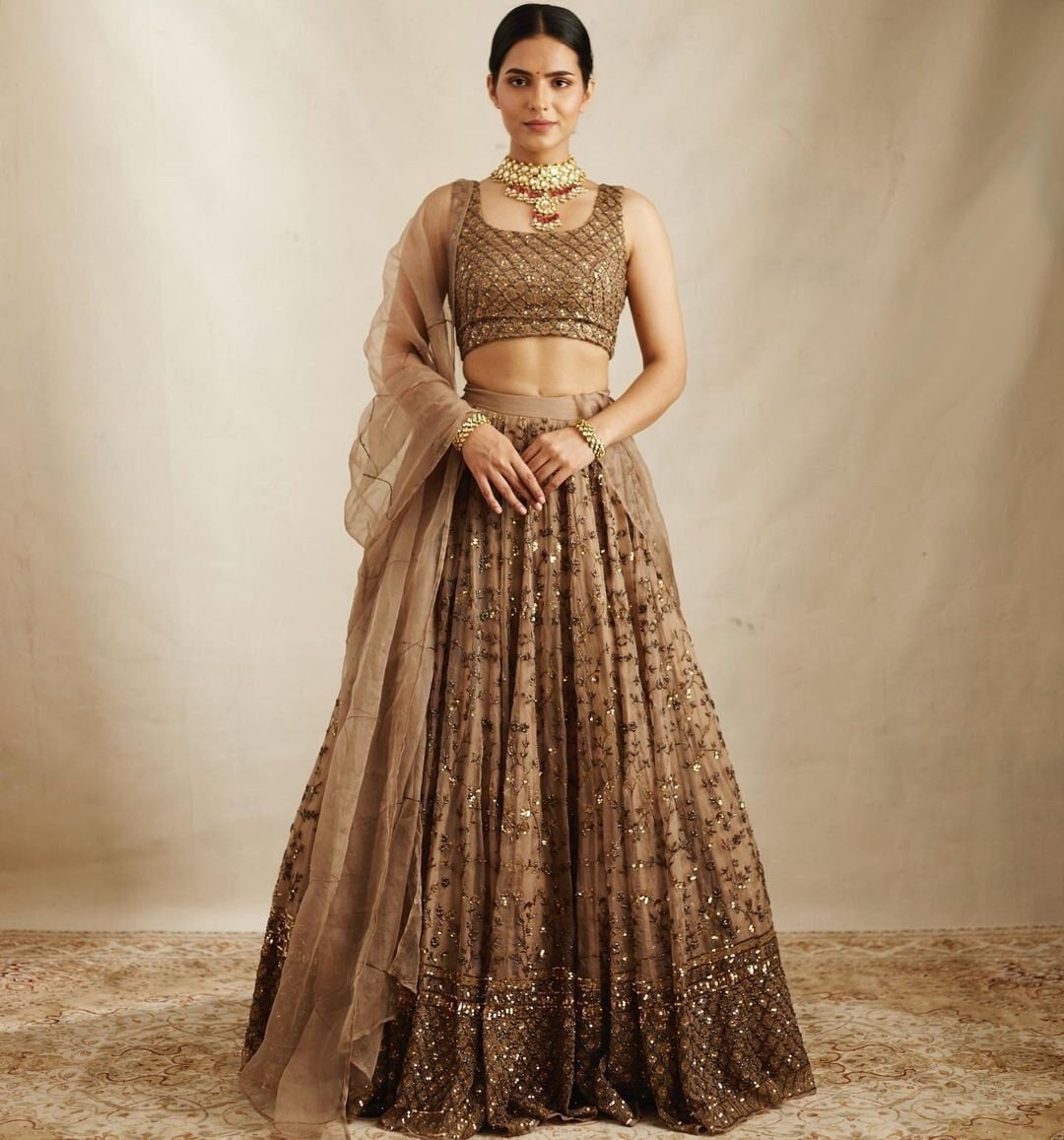 Peachmode party wear outlet lehenga