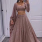 Beautiful Brown Lehenga Choli For Women