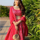 Pink Lehenga Choli Wedding Party Wear Lehnga Choli