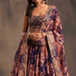 French Violet Lehenga Choli