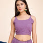 Lehenga With Choli And Dupatta In Lavender Georgette Embroidered Sequins Party Wear