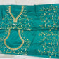 WHITE-TAPETA-SILK-GREEN-BORDER-WEDDINGLEHENGA