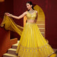 MULMUL-GEORGETTE-MORNI-YELLOW-HALDI-LEHENGA