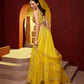 MULMUL-GEORGETTE-MORNI-YELLOW-HALDI-LEHENGA