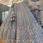 GREY TRENDY A LINE LEHENGA FOR ENGAGEMENT