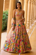 Floral Designer Trendy Party Wear Heavy Sequins Embroidery work lehengha choli