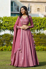 Sequence Work Pink Colour Chaniya Choli