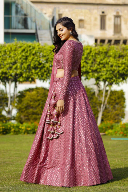 Sequence Work Pink Colour Chaniya Choli
