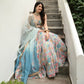 Gray Color Designer Trendy Party Wear Lehenga Choli