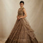 Party Wear Designer Brown Colored Lehenga Choli