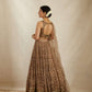 Party Wear Designer Brown Colored Lehenga Choli