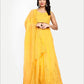 Yellow Colored Georgette Party Wear Lehenga Choli