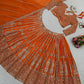 Indian Wedding Wear Orange Lengha Choli in Sequins Embroidered work Sabyasachi Lehenga