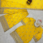 Beautiful Designer Yellow Color Chinon Silk And Thread With Sequence Work Palazzo Suit