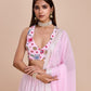 Embroidered Sequins Lehenga In Baby Pink Georgette With Choli And Dupatta Party Wear