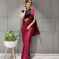 DESIGNER MAROON SILK READYMADE SAREE BLOUSE