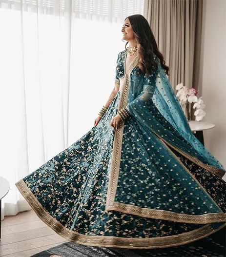 Indian Bridal Wear - Sabyasachi Sufiyana Bell Sleeves Lehenga – B Anu  Designs