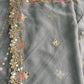 GREY TRENDY A LINE LEHENGA FOR ENGAGEMENT