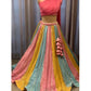 Multi Color Georgette Embroidery Work Lehenga Choli