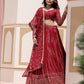 Red Color Georgette Sequence Work Designer Lehenga choli