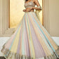 Party wear Multi colored Sequence Embroidery Work Lehenga Choli