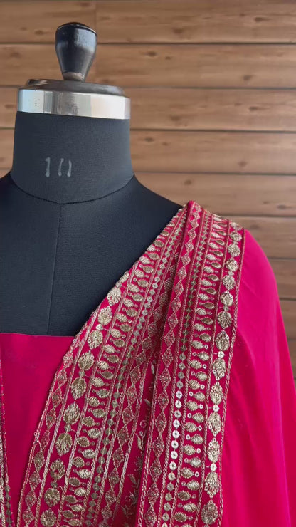 Georgette Thread With Sequence Work Lehenga choli