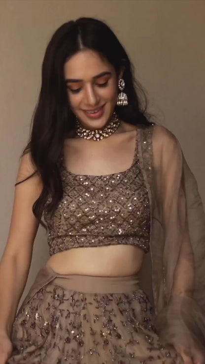 Designer Net Lehenga Choli For Women Bridesmaids