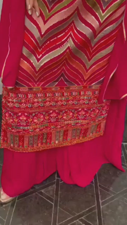 RED-COLOR-AMAZING-HEAVY-DESIGNER-SHARARA