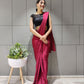 DESIGNER MAROON SILK READYMADE SAREE BLOUSE