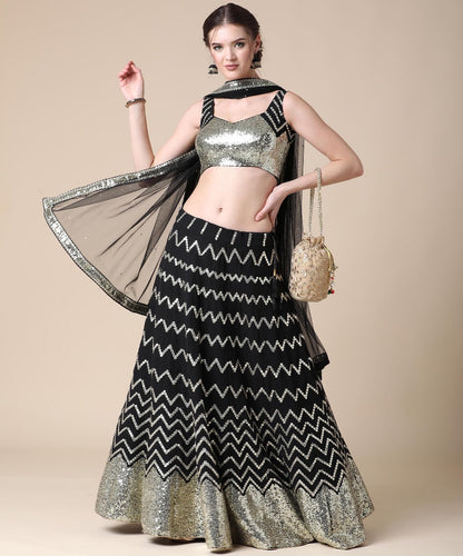 black-designer-sequence-lehenga