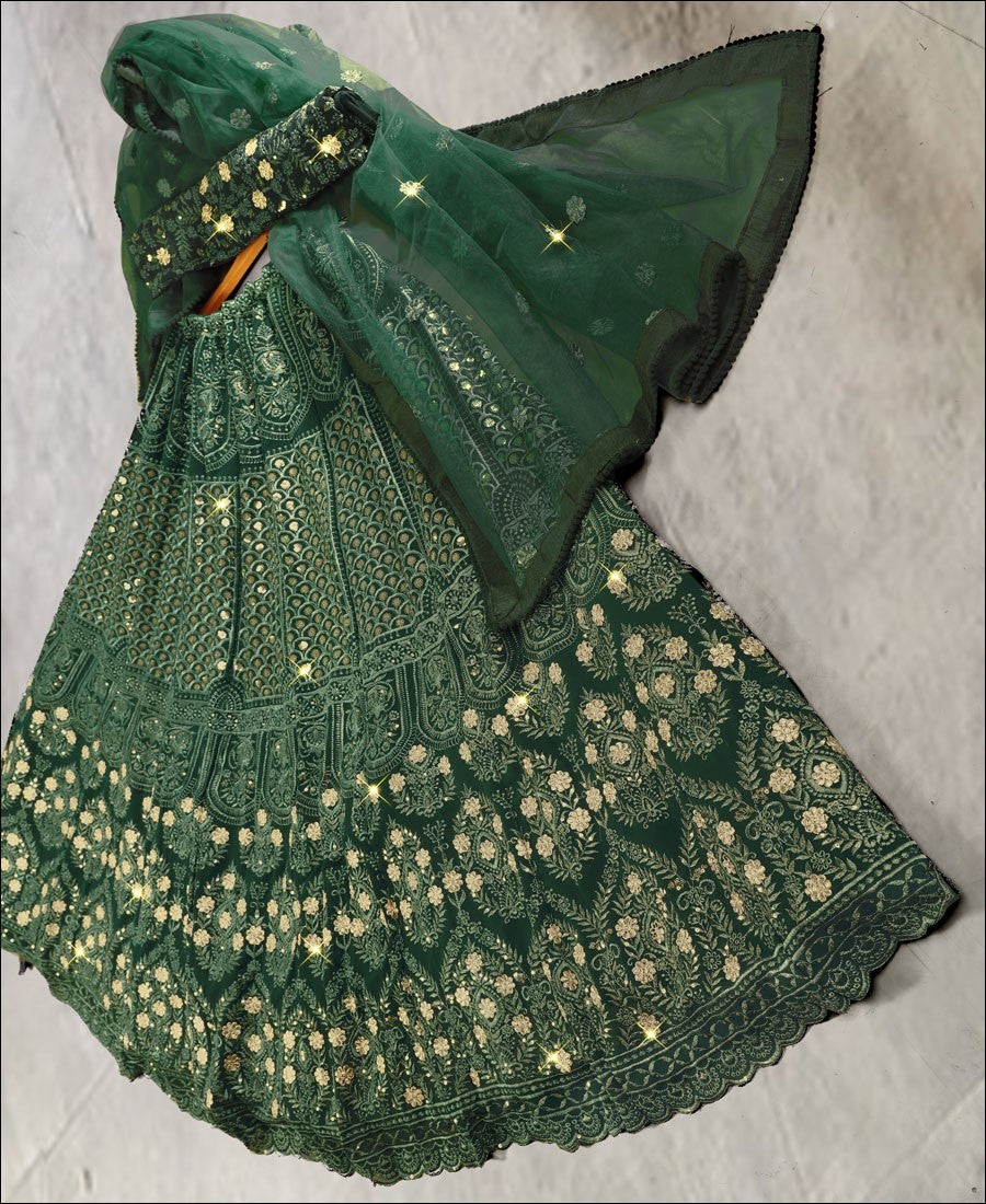 BUY-LATEST-TRENDING-GREEN-SEQUENCE-LEHENGA