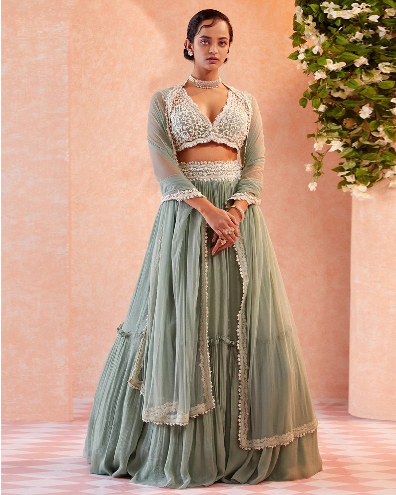 10+ Sangeet Lehengas that will definitely set the stage on fire! | Bridal  Wear | Wedding Blog