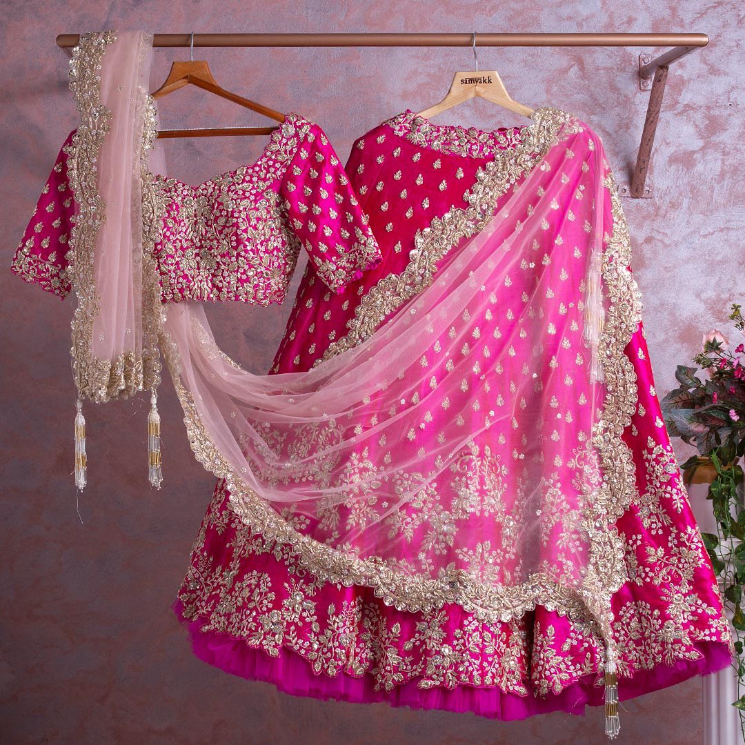 Buy Ruby Pink Designer Lehenga online-KARAGIRI – Karagiri Global