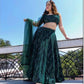EXCLUSIVE-BRILLIANT-WORK-NET-GREEN-LEHENGA